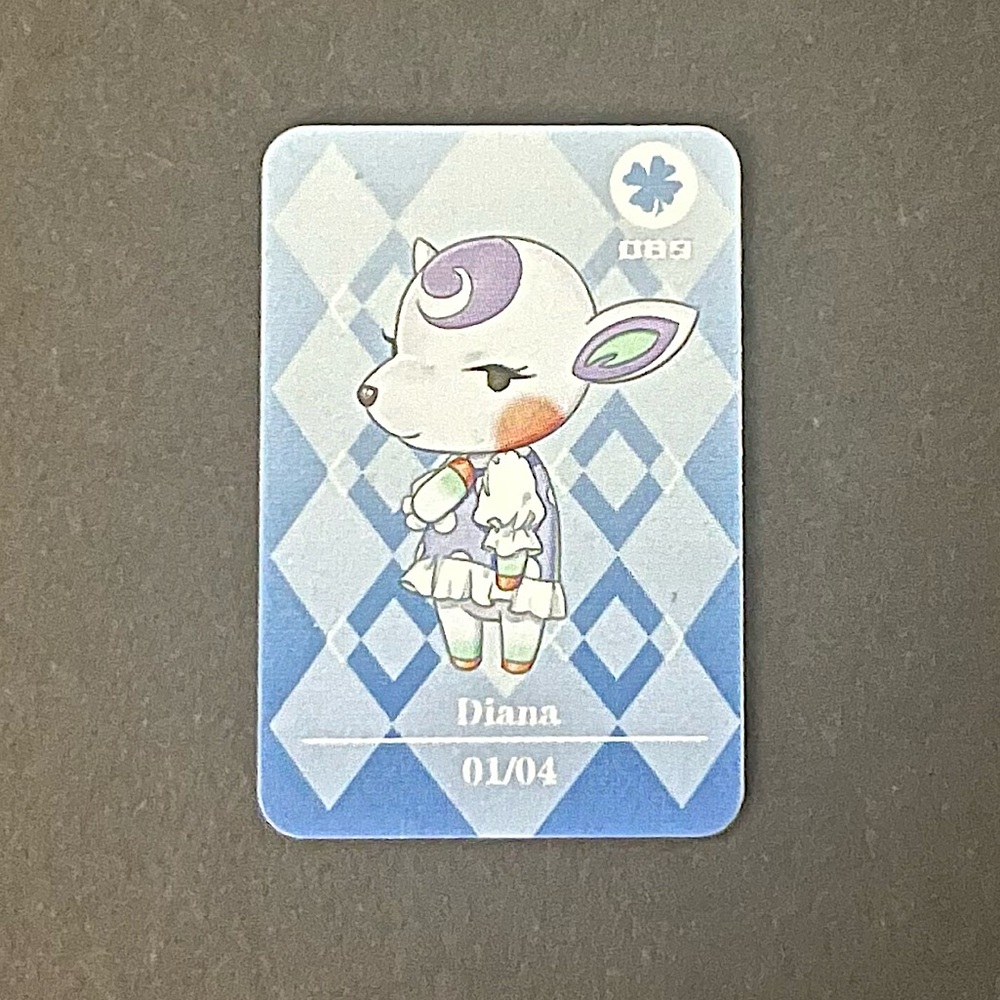 ACNH Diana Amiibo Card